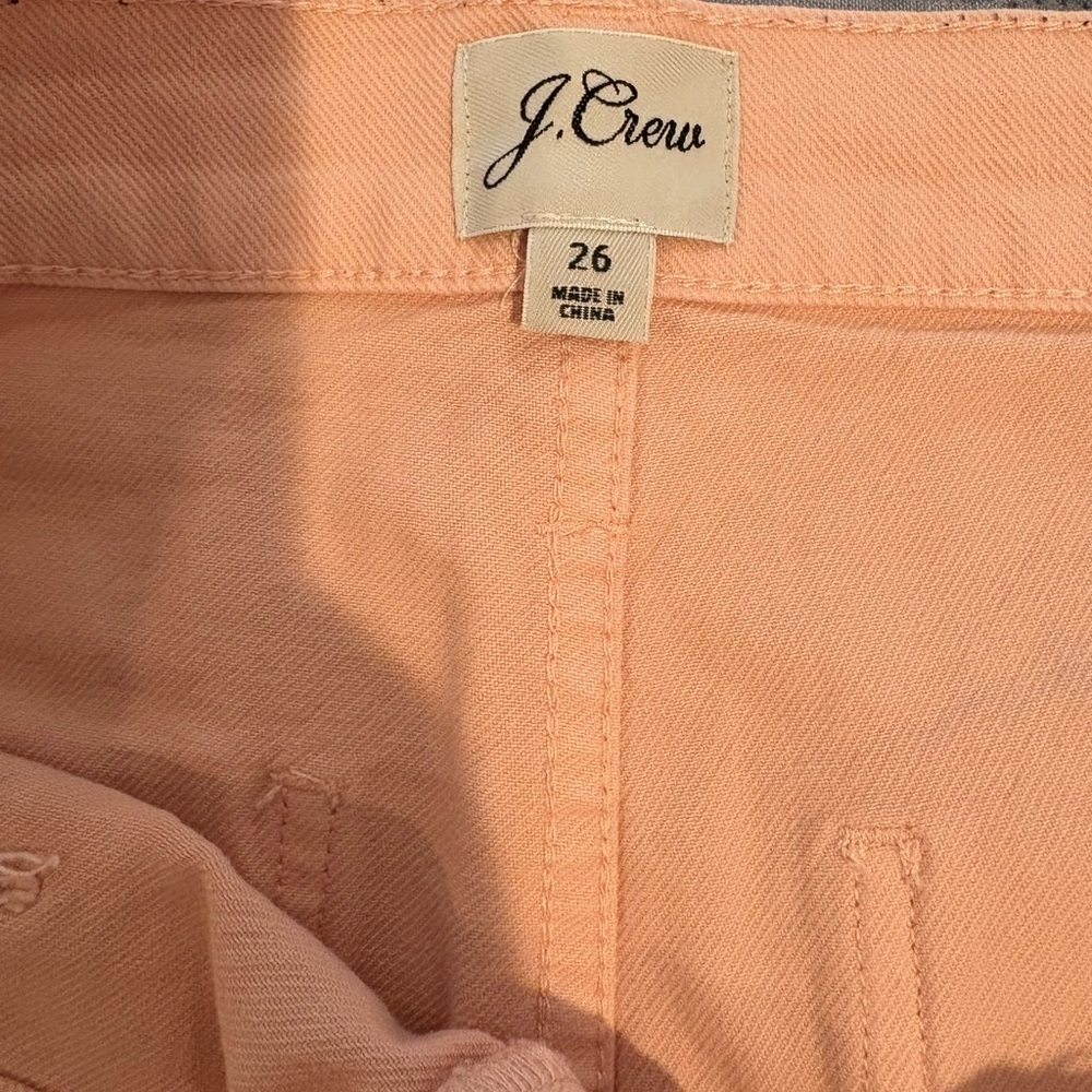 J. Crew Coral Wide-Leg Jeans Size 26 EUC - Picture 2 of 3